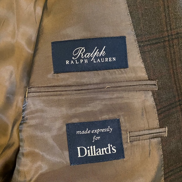 RALPH LAUREN Blazer (44, Brown/Tartan, Silk/Wool) - Picture 3 of 6